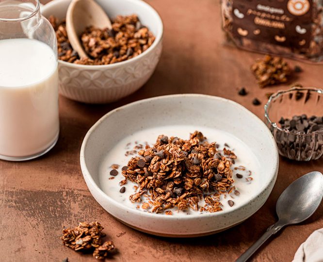 Fruštek granola Preprosto čokoladna