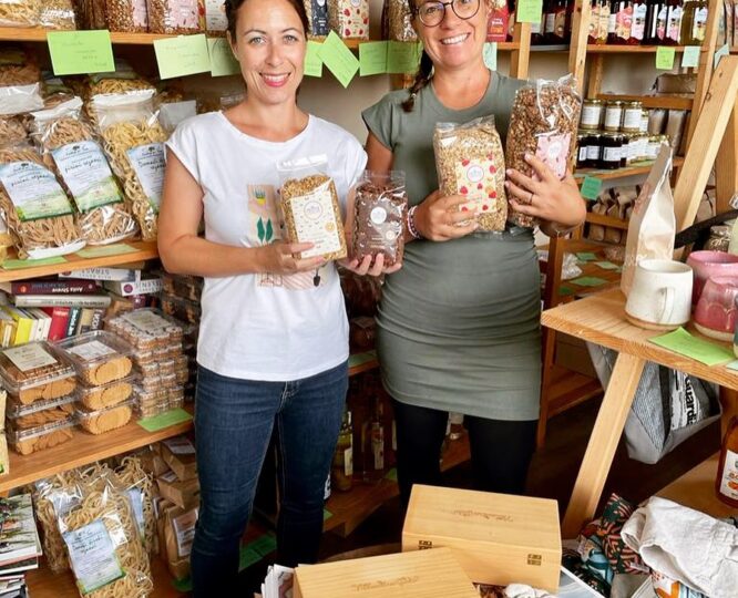 Fruštek granola v trgovini Štacunca
